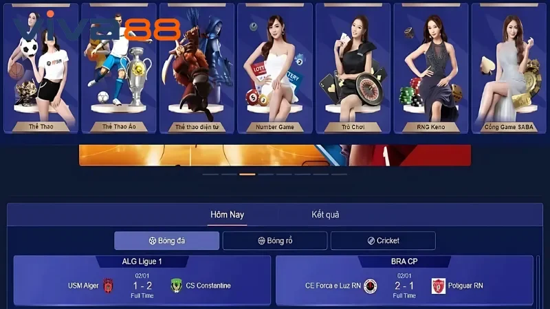 Cổng Game SABA Viva88 Với Các Trận Thể Thao Tuyệt Đỉnh